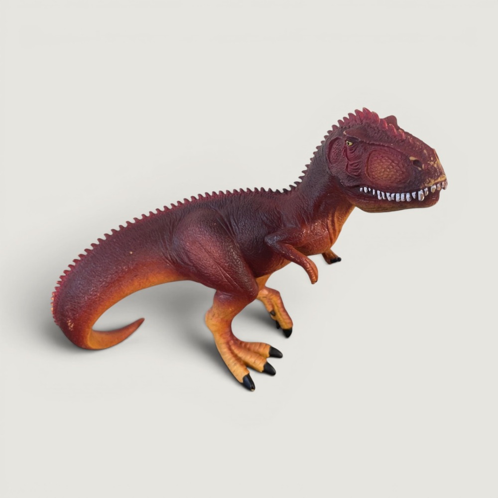 Schleich Giganotosaurus Dinosaur Toy Figure 16464 Red Orange Movable Jaw 10 Inch